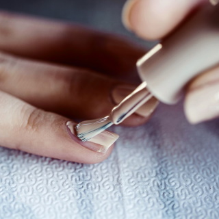 getting a manicure